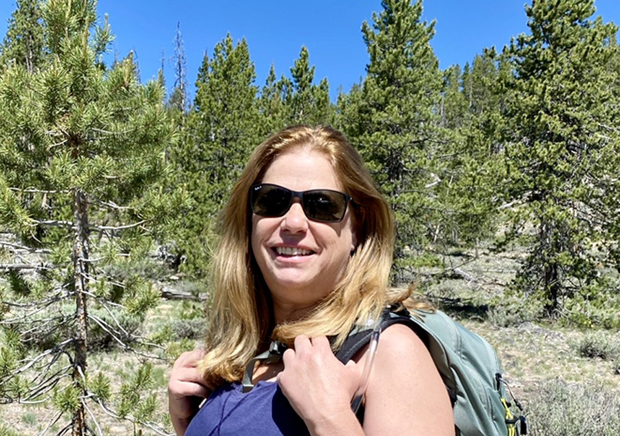 Meadow Outdoor Advertising Salesrep Kat Suess hiking 2